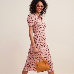 ROUJE Paloma Dress Red Floral